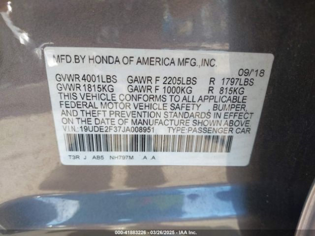 19UDE2F37JA008951 Acura Ilx Acurawatch Plus Package