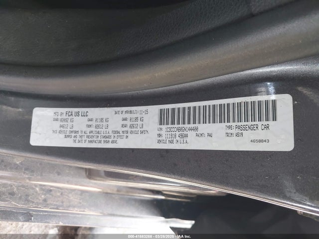 Chrysler 200 Limited 2016 1C3CCCAB0GN144400 Image 9