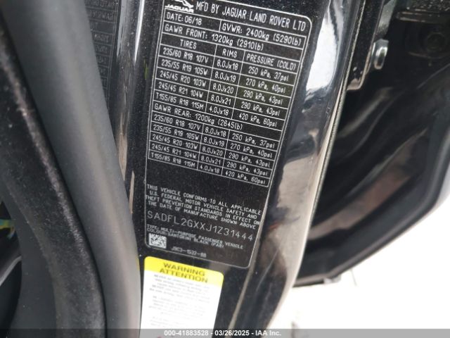 2018 JAGUAR E-PACE SADFL2GXXJ1Z31444 Photo 8