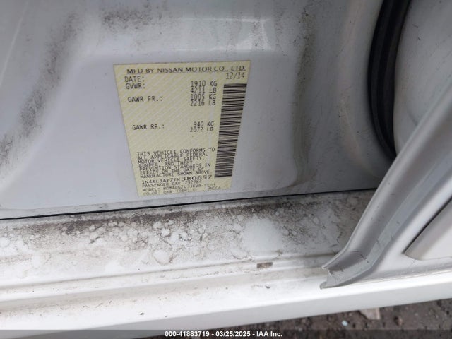 1N4AL3AP7FN380657 Nissan Altima 2.5 S
