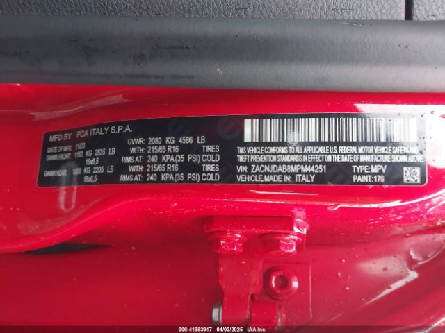 2021 JEEP RENEGADE ZACNJDAB8MPM44251 Photo 8