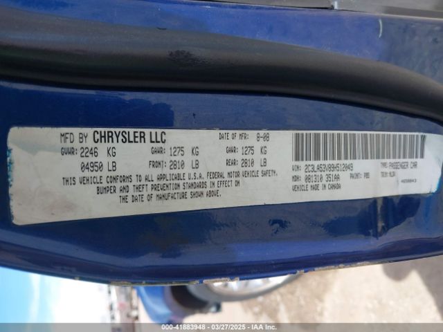 2009 CHRYSLER 300 2C3LA53V89H512049 Photo 8