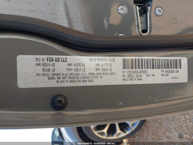 2C3CCAAG5JH293353 Chrysler 300 Touring