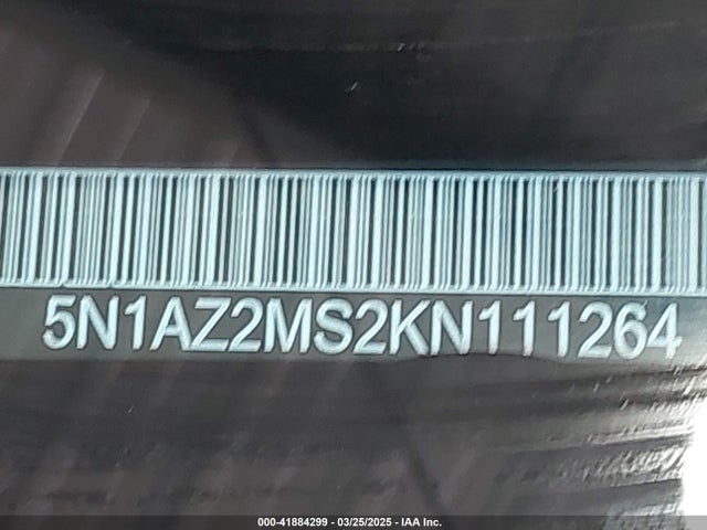5N1AZ2MS2KN111264 Nissan MURANO S
