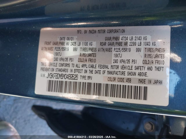 JM3KFBDM6M0469526 Mazda py cylinder decativation