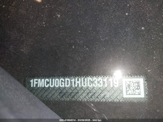 1FMCU0GD1HUC33119 Ford ESCAPE SE