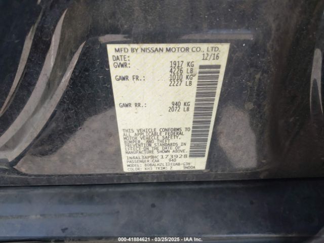 1N4AL3AP9HC173928 Nissan Altima 2.5 Sr
