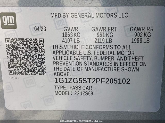 2023 CHEVROLET MALIBU 1G1ZG5ST2PF205102 Photo 8