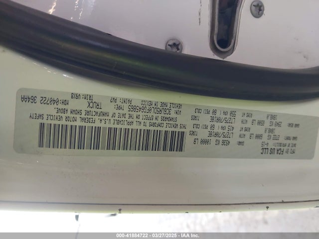 3C6UR5DL0FG645865 RAM 2500 Slt