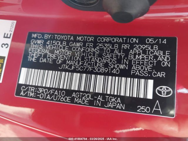 JTKJF5C77F3089140 Scion TC