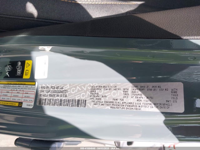 1C6PJTAG3SL502731 Jeep Gladiator Nighthawk