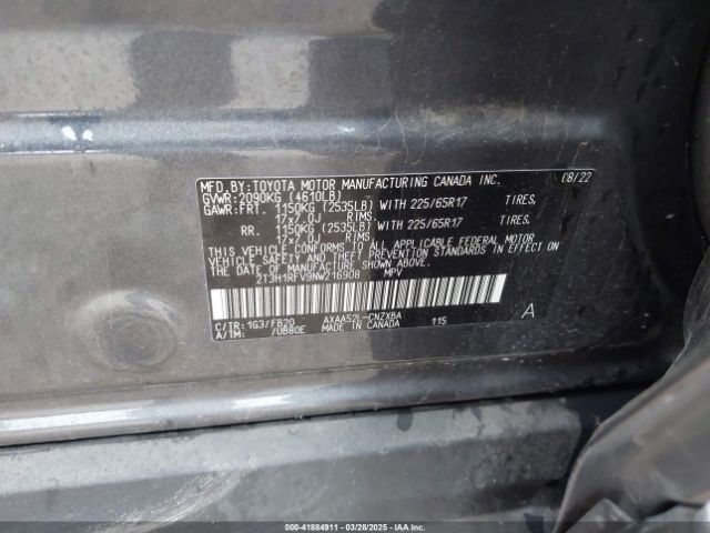 2T3H1RFV9NW216908 Toyota a25a-fks