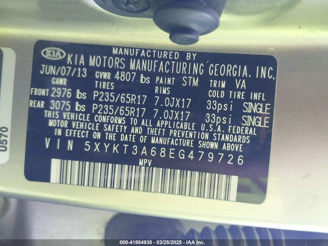 5XYKT3A68EG479726 KIA dohc t-gdi theta-ii