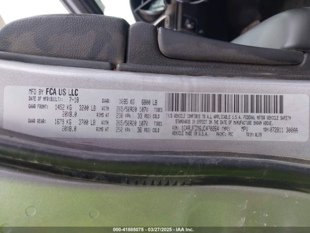 1C4RJFCM6JC470264 Jeep Grand Cherokee High Altitude 4x4
