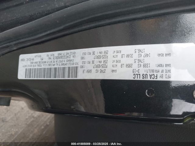 2C4RDGEG6KR658179 Dodge Grand Caravan Gt