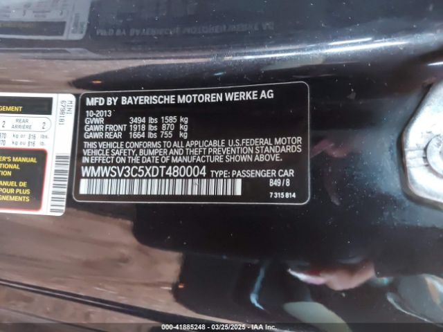 2013 MINI HARDTOP WMWSV3C5XDT480004 Photo 8