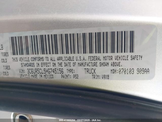 3C6UR5CL5HG745156 RAM 2500