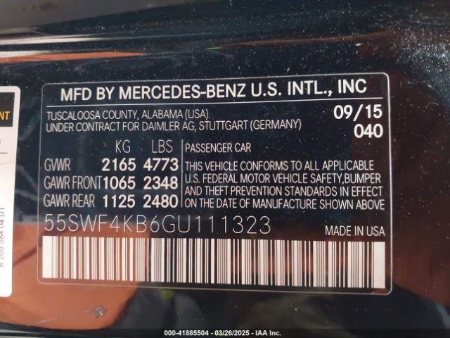 55SWF4KB6GU111323 Mercedes-Benz C 300 4matic/luxury 4matic/sport 4matic