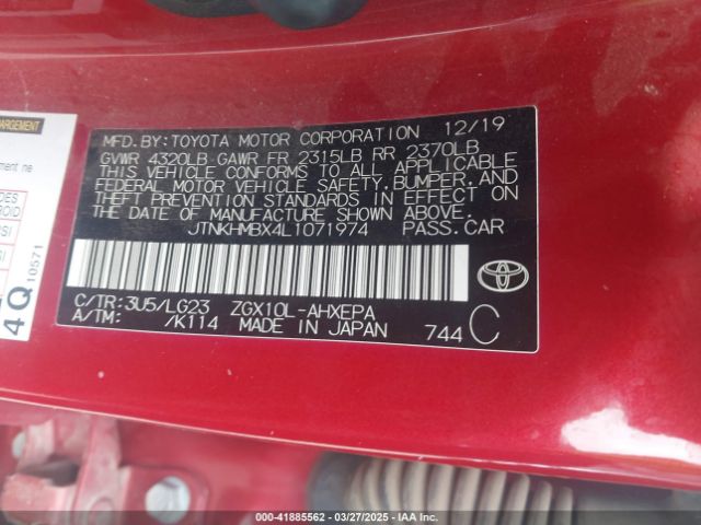 2020 TOYOTA C-HR JTNKHMBX4L1071974 Photo 8