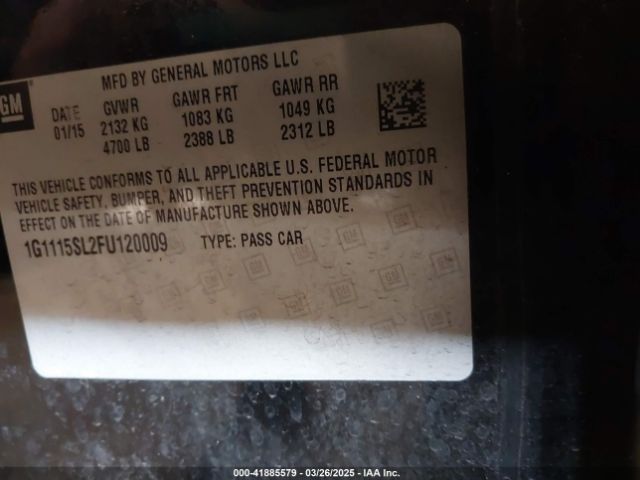 1G1115SL2FU120009 Chevrolet IMPALA 1LT