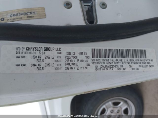 1C4NJPBA4ED574876 Jeep Patriot Sport