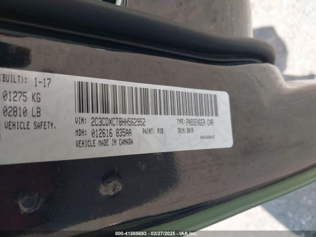 2C3CDXCT8HH562952 Dodge Charger R/t Rwd
