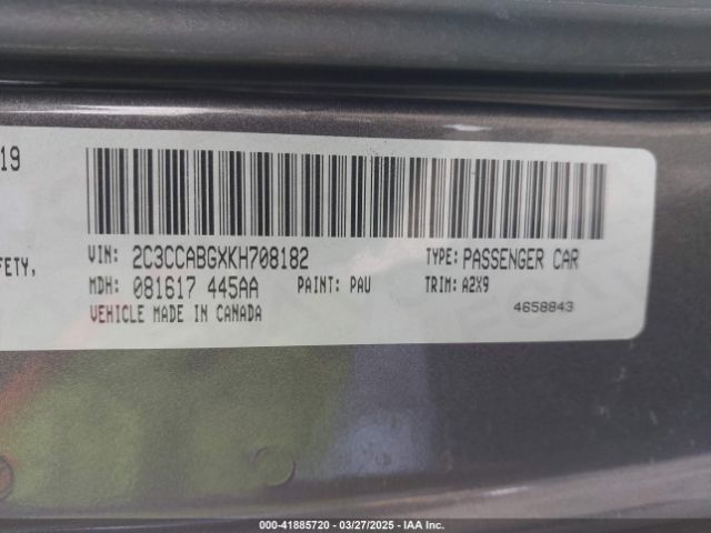 2C3CCABGXKH708182 Chrysler 300 300s
