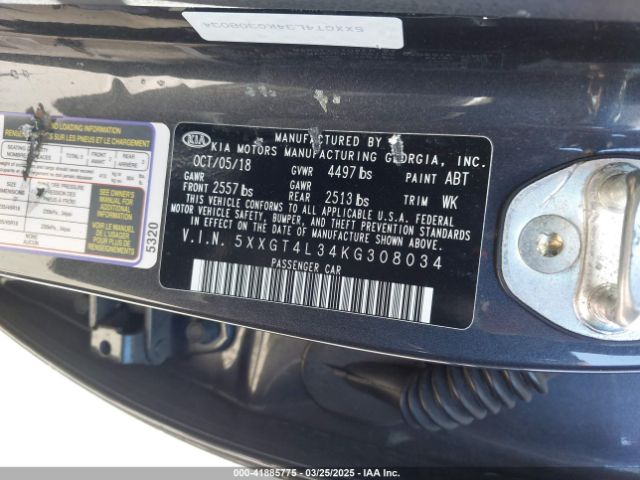 5XXGT4L34KG308034 KIA Optima S