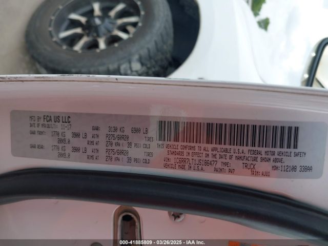 1C6RR7LT1JS186477 RAM 1500 Lone Star Silver  4x4 5'7 Box