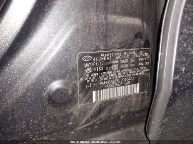 KMHH35LE8JU013423 Hyundai ELANTRA GT