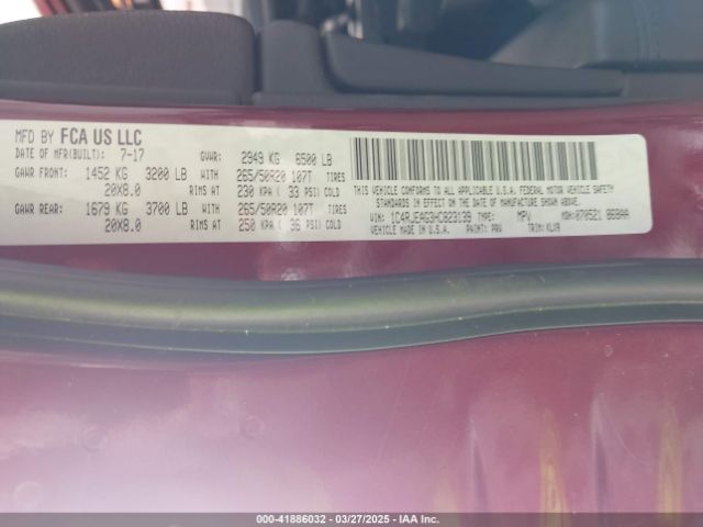 1C4RJEAG3HC823139 Jeep Grand Cherokee Altitude 4x2