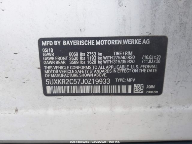 5UXKR2C57J0Z19933 BMW X5 Sdrive35i