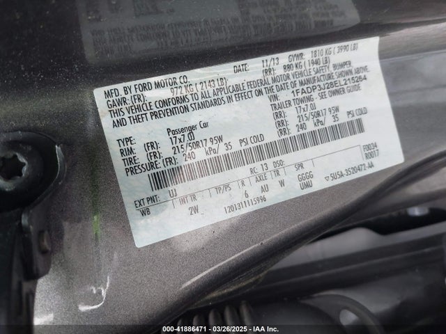 1FADP3J28EL215264 Ford Focus Titanium