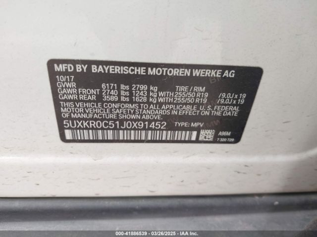 5UXKR0C51J0X91452 BMW X5 Xdrive35i