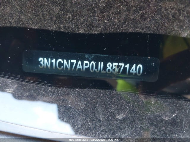 3N1CN7AP0JL857140 Nissan Versa 1.6 Sv