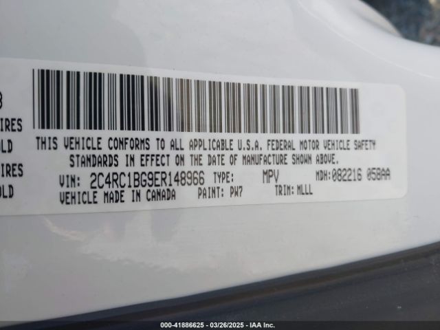 2C4RC1BG9ER148966 Chrysler Town & Country Touring