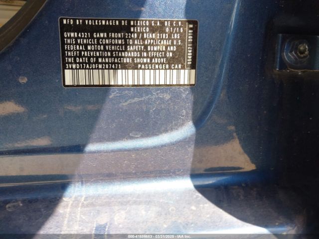 3VWD17AJ0FM287471 Volkswagen Jetta 1.8t Se