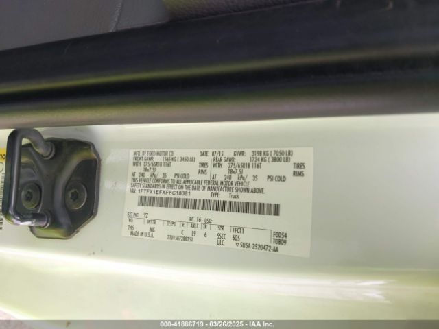 1FTFX1EFXFFC18381 Ford F-150 Xlt