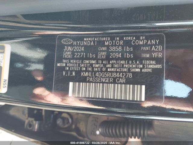 KMHLL4DG5RU844278 Hyundai ELANTRA SE