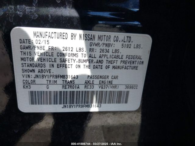 JN1BY1PR9FM831643 Infiniti Q70l 3.7x