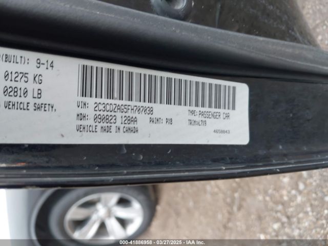 2015 DODGE CHALLENGER 2C3CDZAG5FH707038 Photo 8