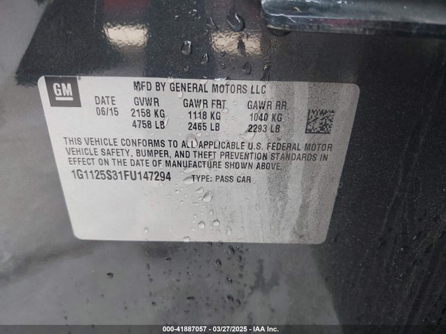 1G1125S31FU147294 Chevrolet Impala 2lt