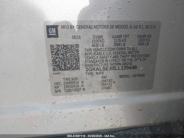 2020 GMC TERRAIN 3GKALSEX0LL135648 Photo 8