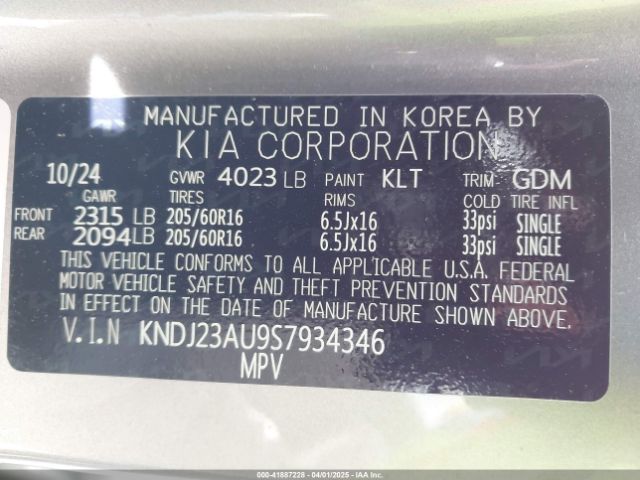 KNDJ23AU9S7934346 KIA SOUL LX
