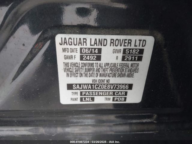 SAJWA1CZ0E8V73966 Jaguar XJ