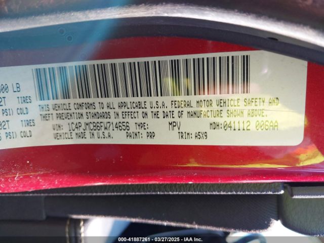 1C4PJMCB6FW714656 Jeep Cherokee Latitude