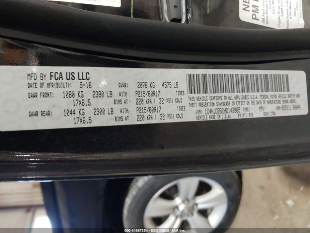 1C4NJDBB2HD143965 Jeep Compass Sport 4x4