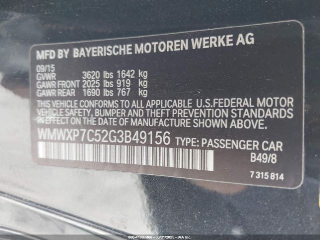 WMWXP7C52G3B49156 Mini Hardtop Cooper S