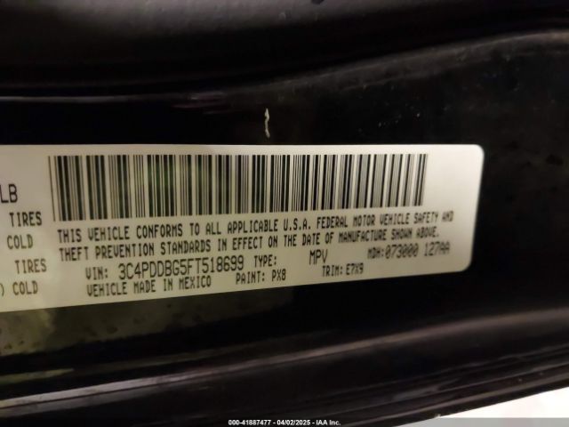 3C4PDDBG5FT518699 Dodge Journey Sxt