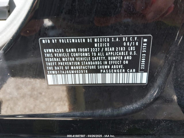 3VWD17AJ6GM402916 Volkswagen Jetta 1.8t Sport